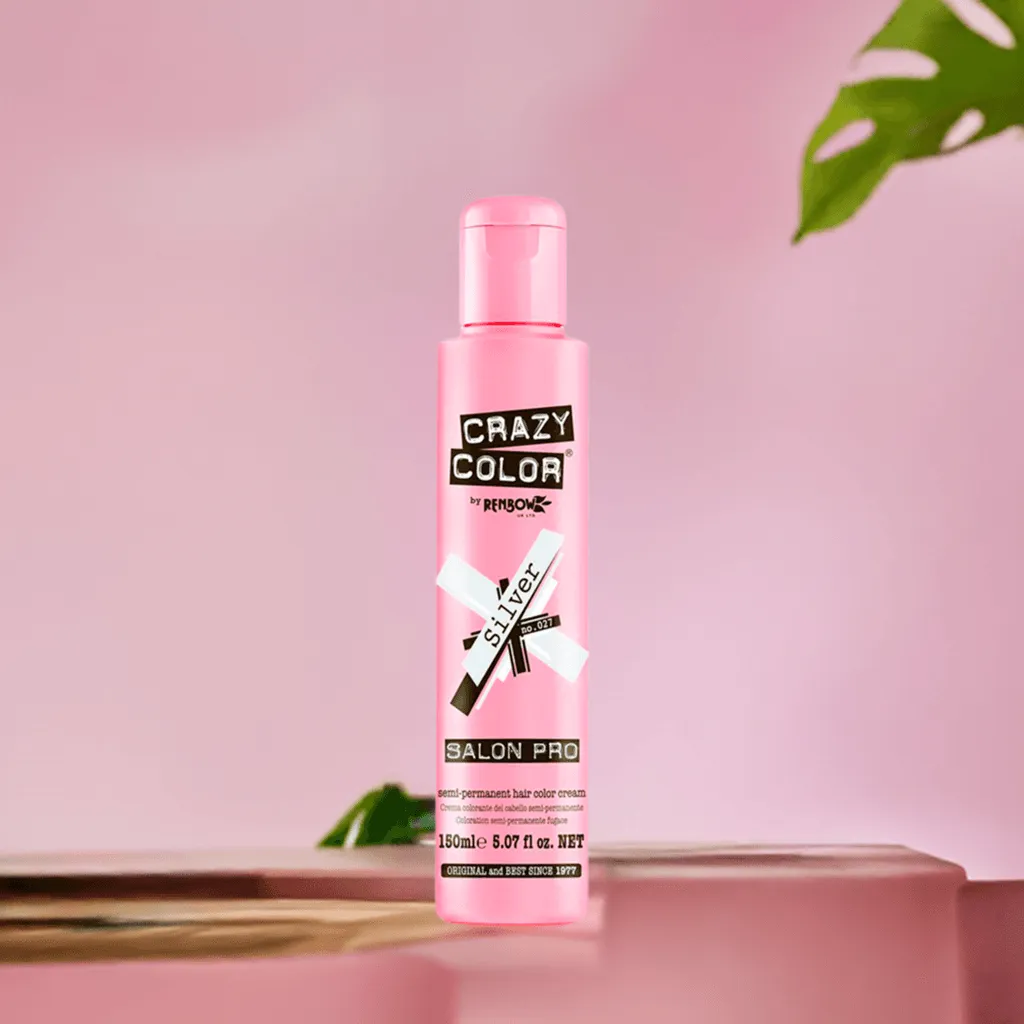 027 Silver | Crazy Color Semi-Permanent Hair Color