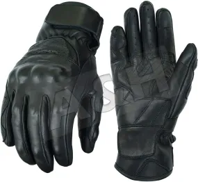 A&H Apparel Mens Touchscreen Full Finger Premium Cowhide Motorcycle Protective Glove