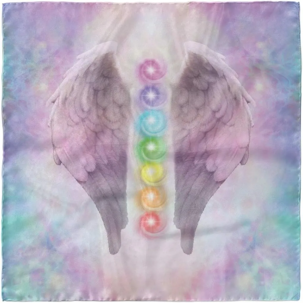 Ambesonne Angel Wings Headscarf, Color Balls, Hijab Scarf