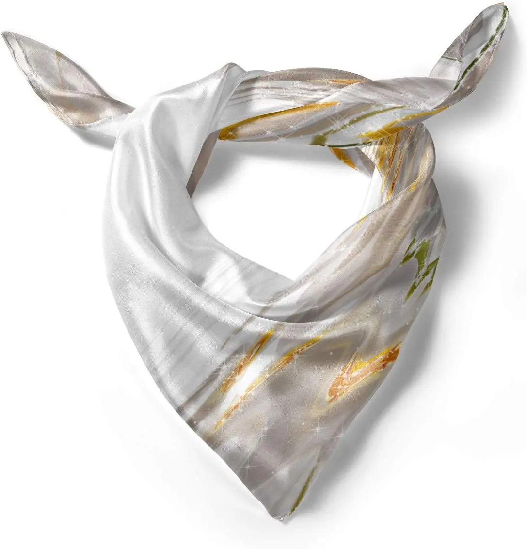 Ambesonne Flower Head Scarf, Orchids on Rippling Water, Hair Wrap