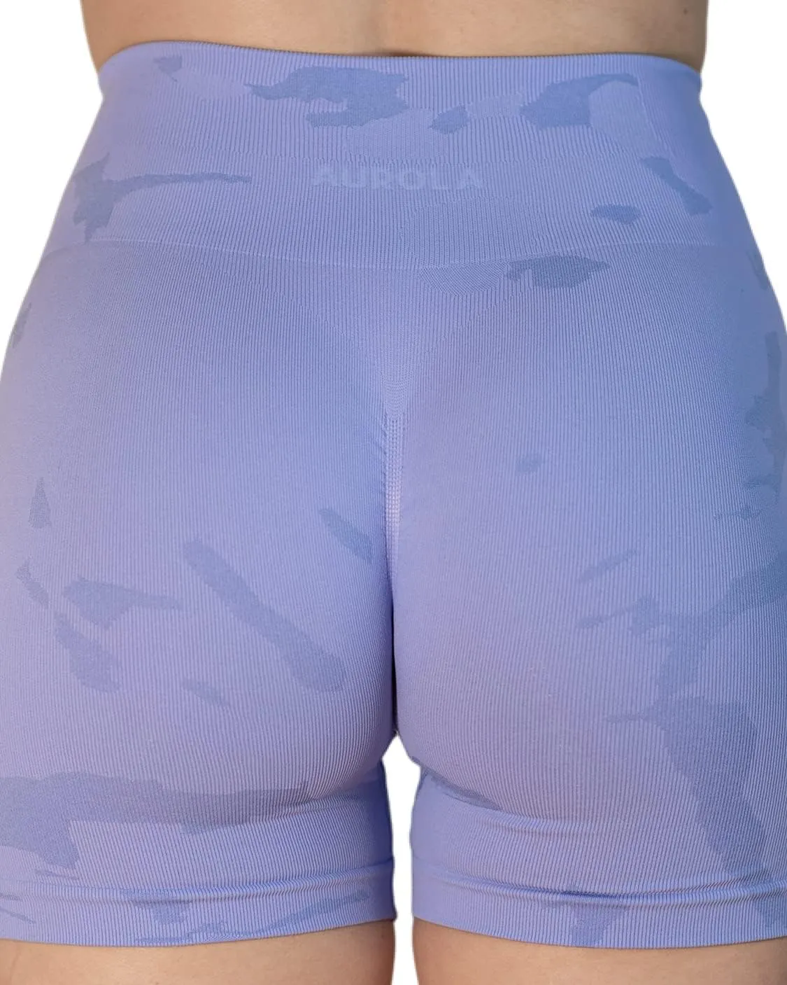 AUROLA CAMO Workout Shorts for Women Seamless Subtle Logo Scrunch Shorts