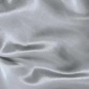 Crepe Back Satin Fabric in Silver
