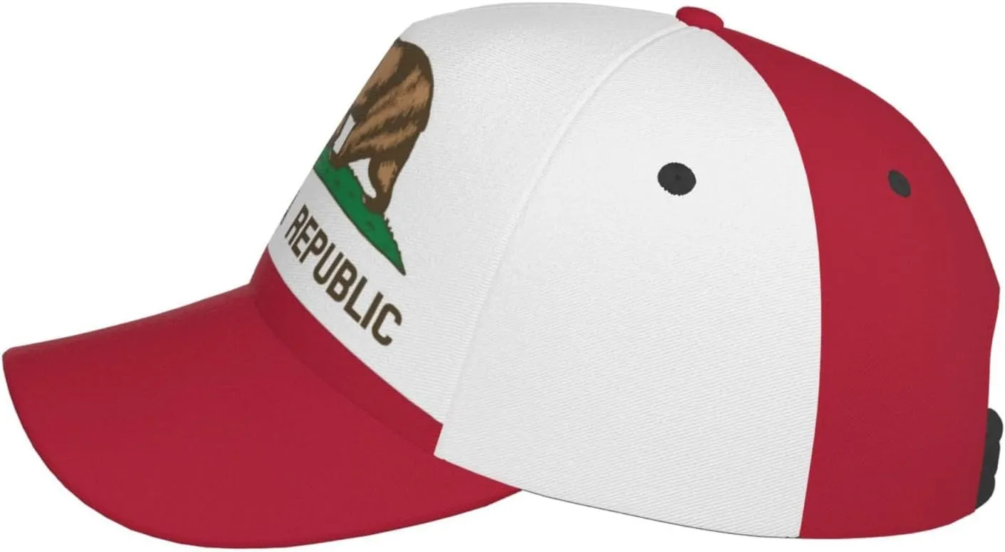 Cute Funny State Flag Trucker Hat for Men Women Retro Adjustable Snapback Baseball Hat Flag Cap