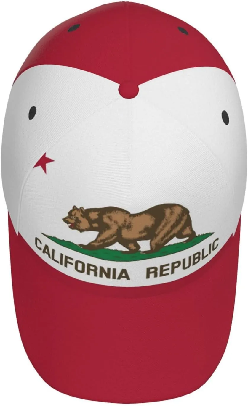 Cute Funny State Flag Trucker Hat for Men Women Retro Adjustable Snapback Baseball Hat Flag Cap
