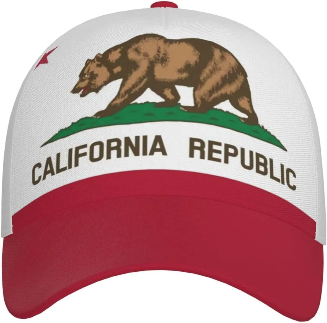Cute Funny State Flag Trucker Hat for Men Women Retro Adjustable Snapback Baseball Hat Flag Cap