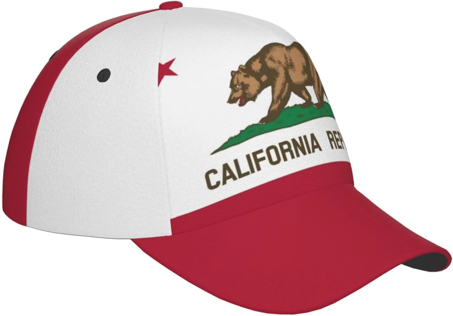 Cute Funny State Flag Trucker Hat for Men Women Retro Adjustable Snapback Baseball Hat Flag Cap