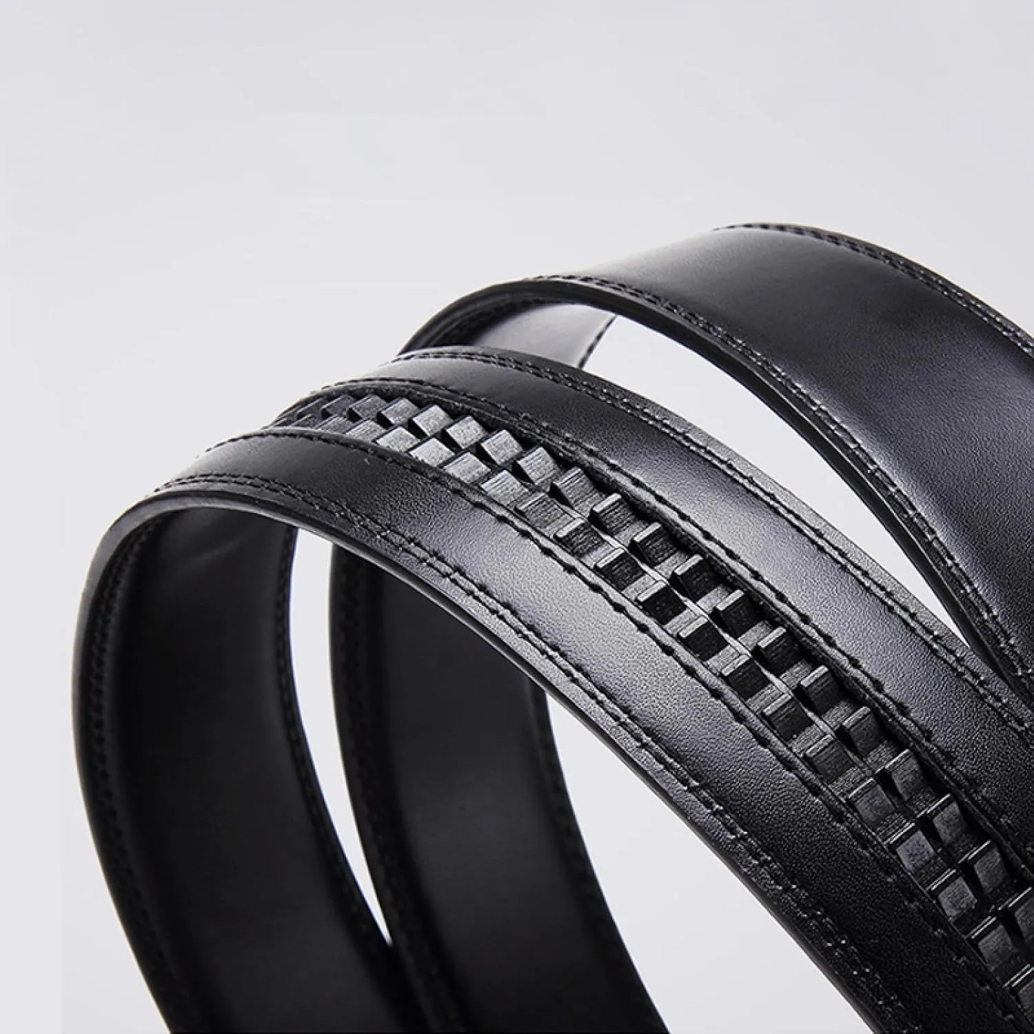 Fashion Mens Belt Genuine Leather Automatic Buckle Luxury