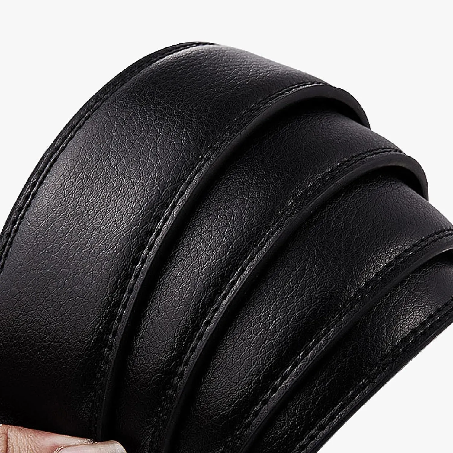 Fashion Mens Belt Genuine Leather Automatic Buckle Luxury