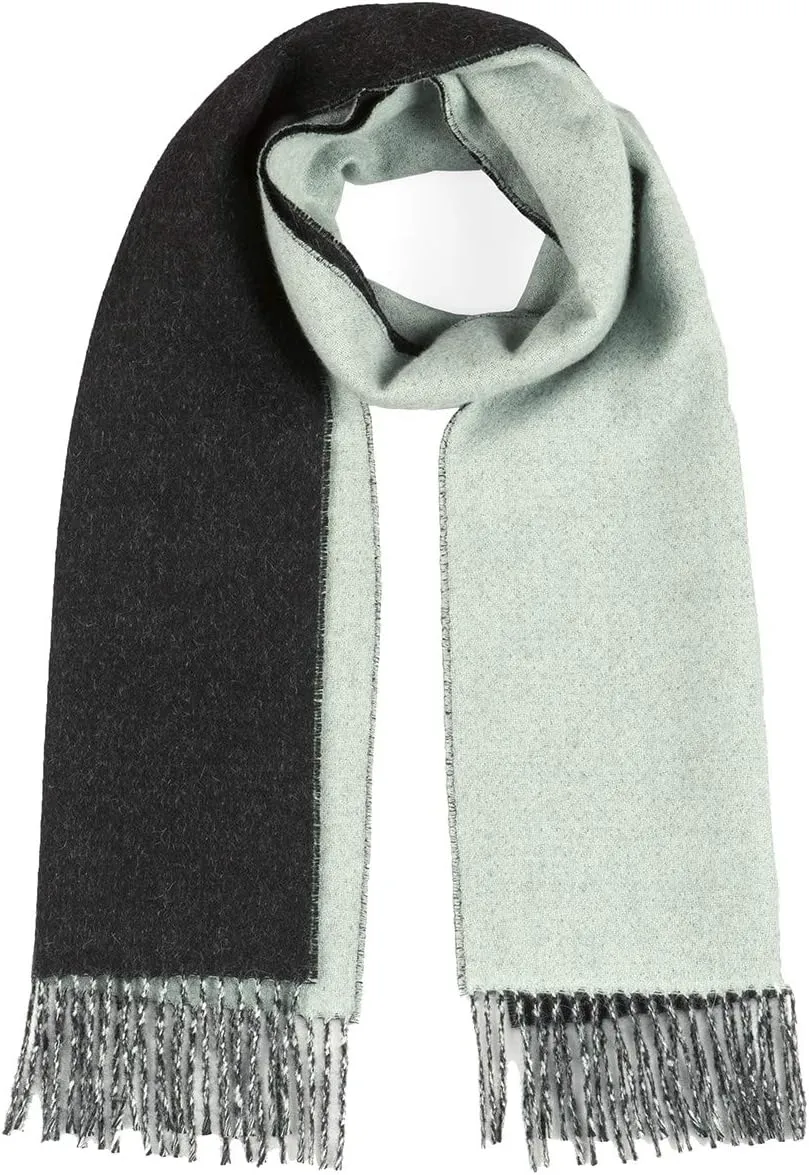 Inca Fashions - Alpaca Wool Scarf - 100% Pure Baby Alpaca - Double Sided Reversible Contrast Scarf