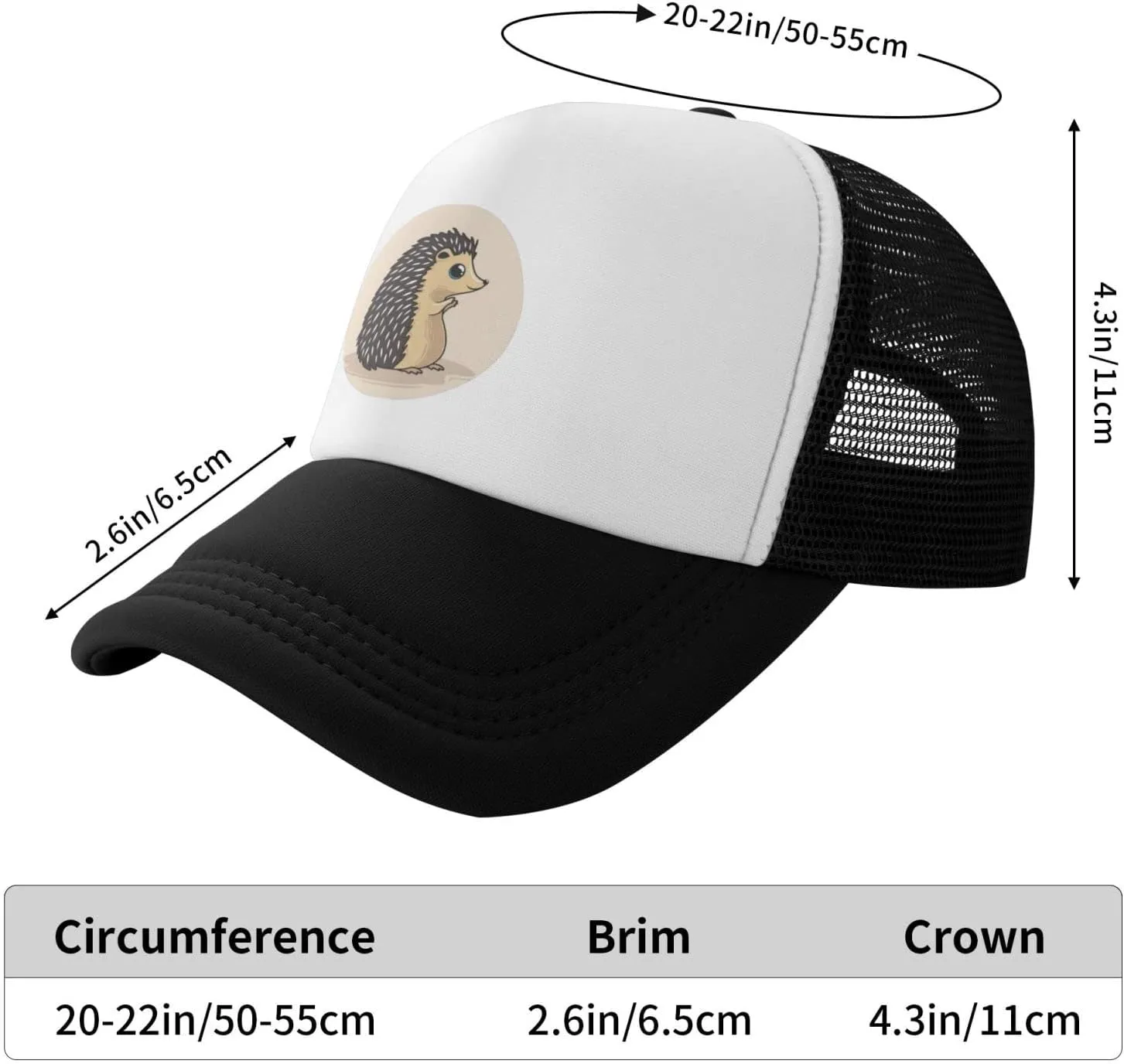 Kids Baseball Hat for Boys or Girls Ages 4-10 Back Adjustable Mesh Breathable Hats Trucker Cap Outdoor Sun Caps