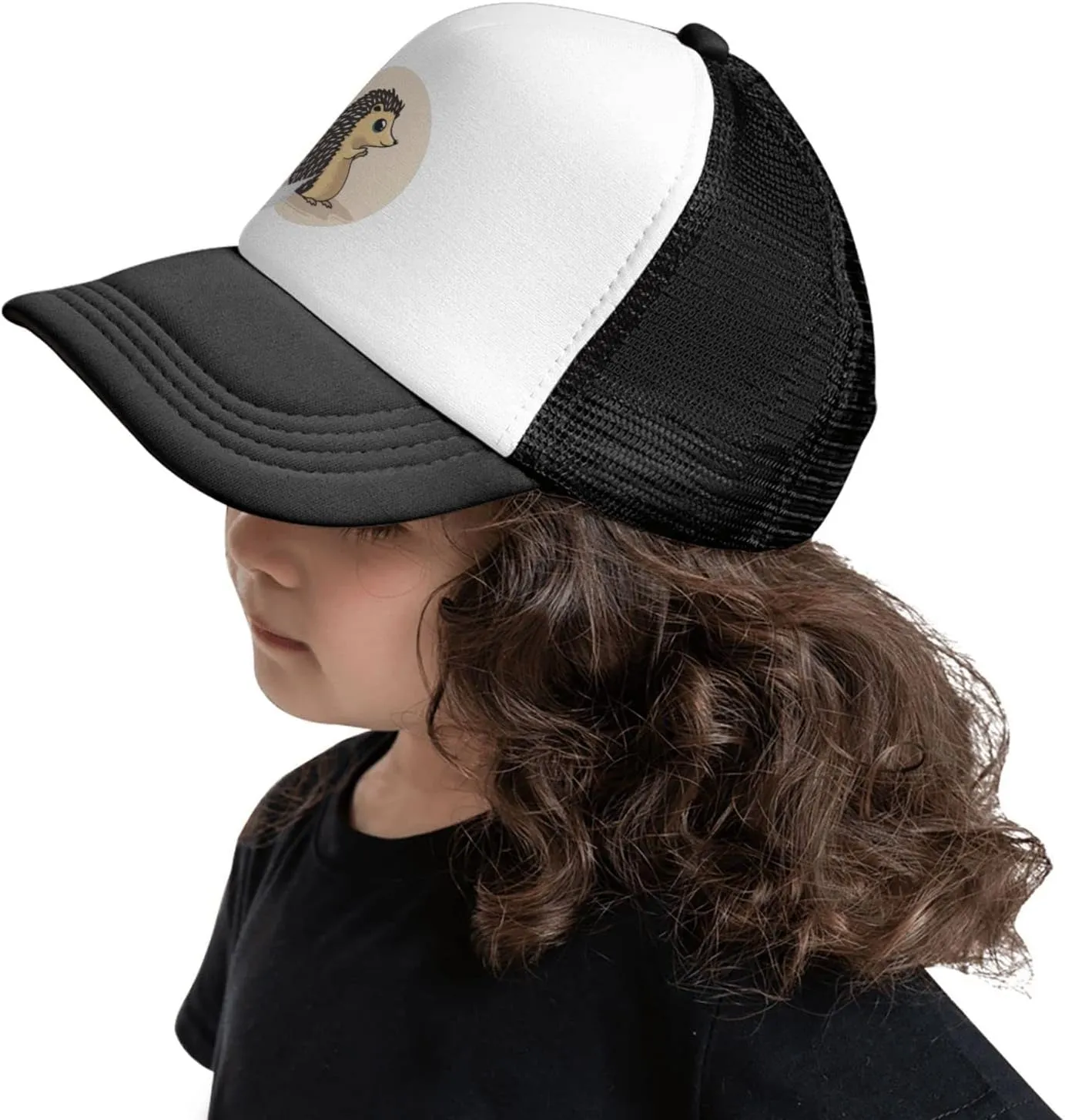 Kids Baseball Hat for Boys or Girls Ages 4-10 Back Adjustable Mesh Breathable Hats Trucker Cap Outdoor Sun Caps