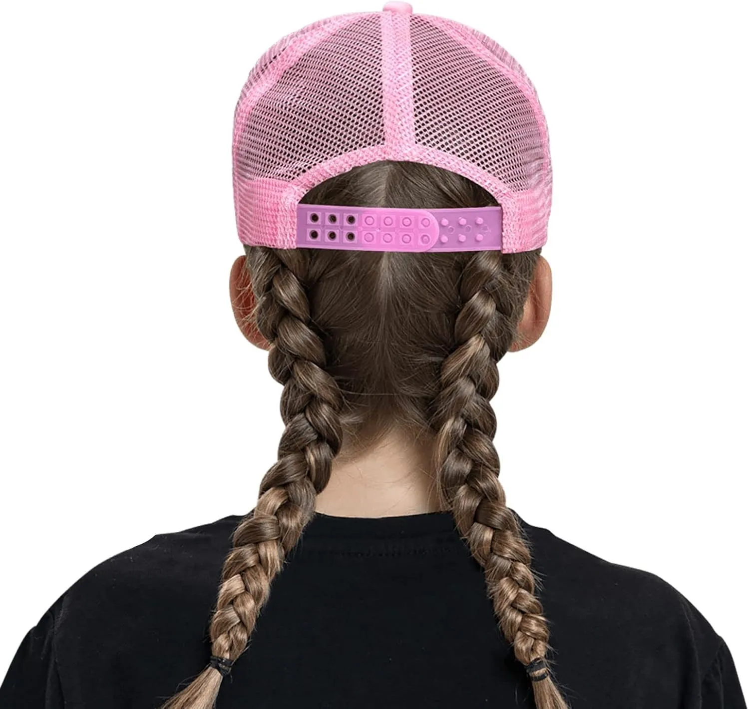 Kids Baseball Hat for Boys or Girls Ages 4-10 Back Adjustable Mesh Breathable Hats Trucker Cap Outdoor Sun Caps