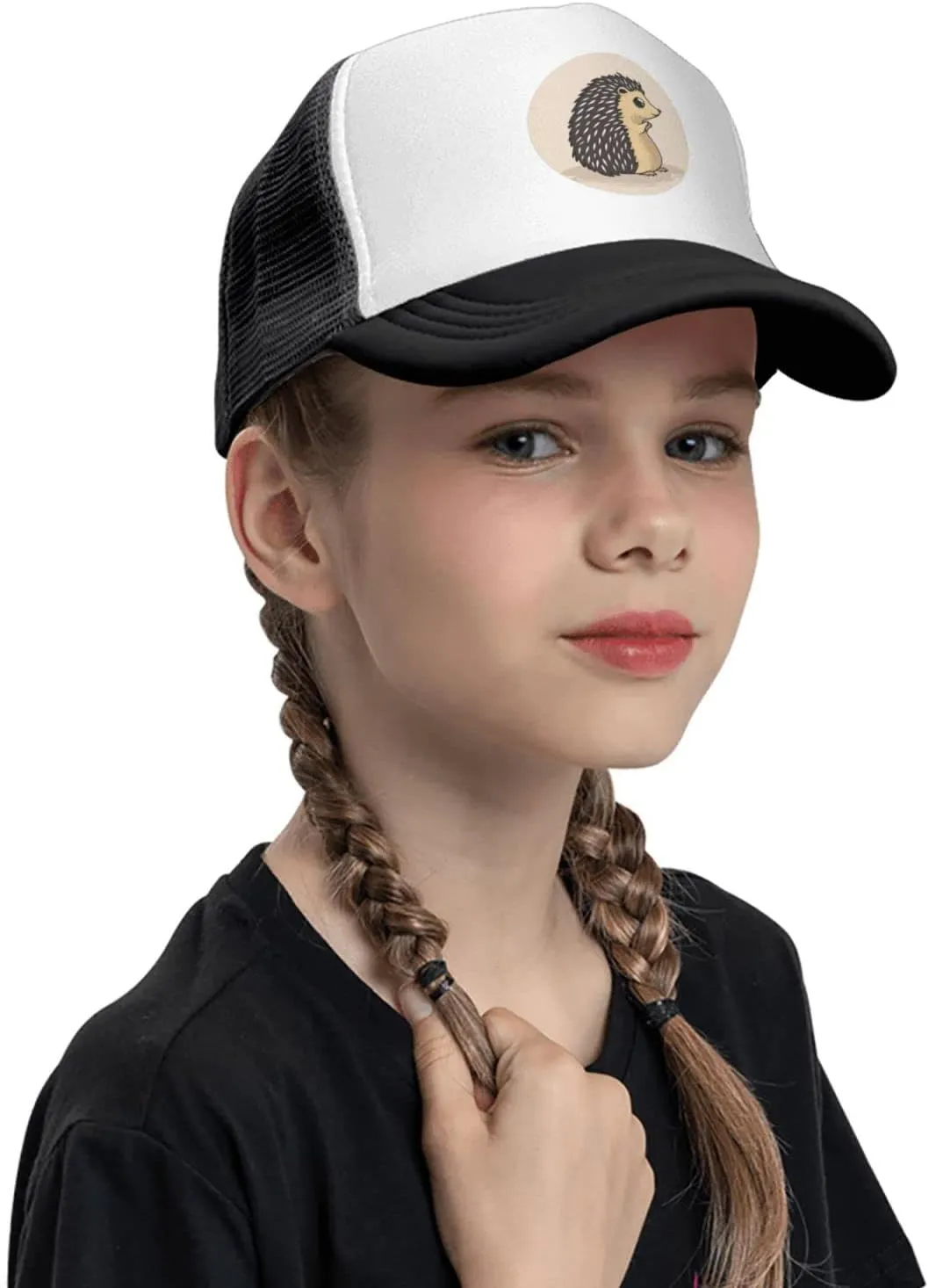 Kids Baseball Hat for Boys or Girls Ages 4-10 Back Adjustable Mesh Breathable Hats Trucker Cap Outdoor Sun Caps