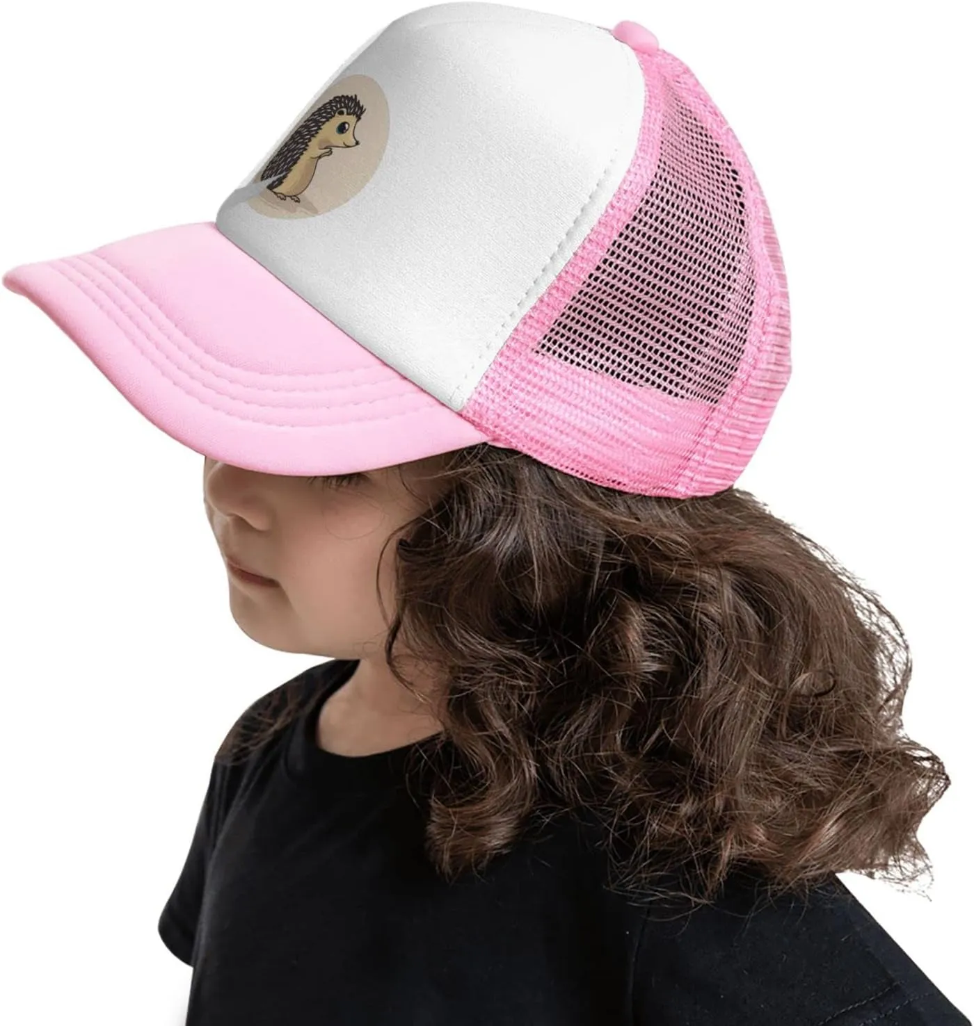 Kids Baseball Hat for Boys or Girls Ages 4-10 Back Adjustable Mesh Breathable Hats Trucker Cap Outdoor Sun Caps