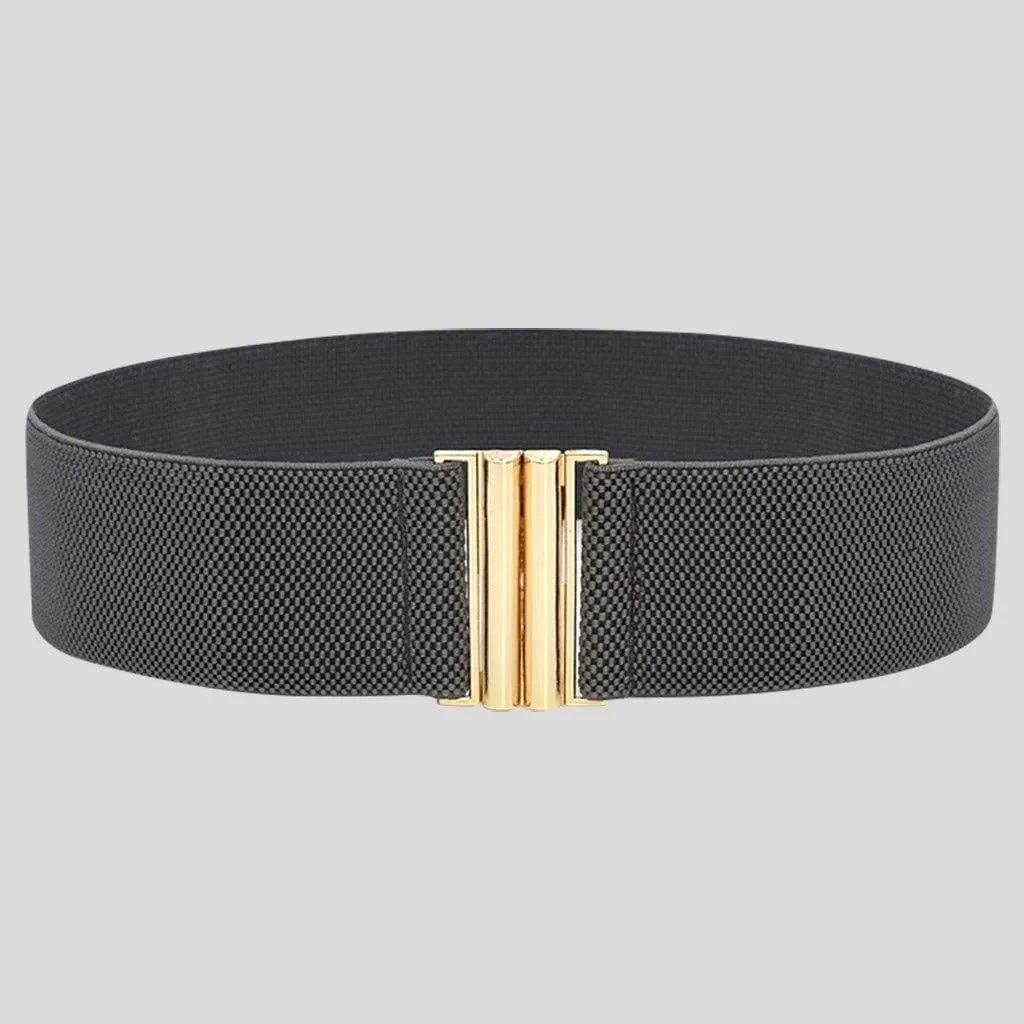 Lady Dress Belts Waist Fashion Wide Women Belt Elastic Stretch Buckle Wide Belt Heavy Weight Title Belt Boxing