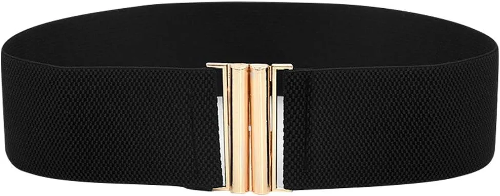 Lady Dress Belts Waist Fashion Wide Women Belt Elastic Stretch Buckle Wide Belt Heavy Weight Title Belt Boxing