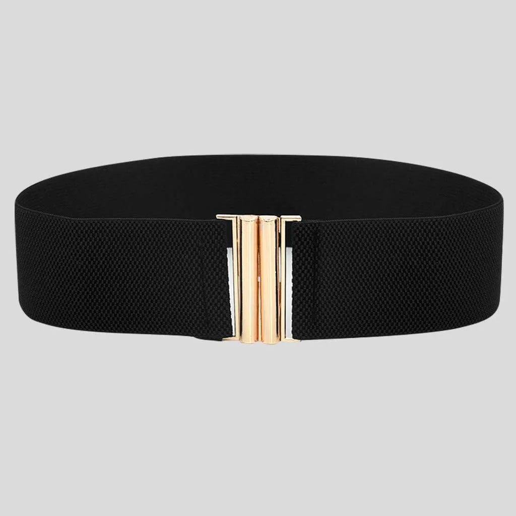 Lady Dress Belts Waist Fashion Wide Women Belt Elastic Stretch Buckle Wide Belt Heavy Weight Title Belt Boxing