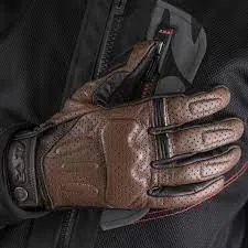 LS2 Rust Man Gloves Brown Leather