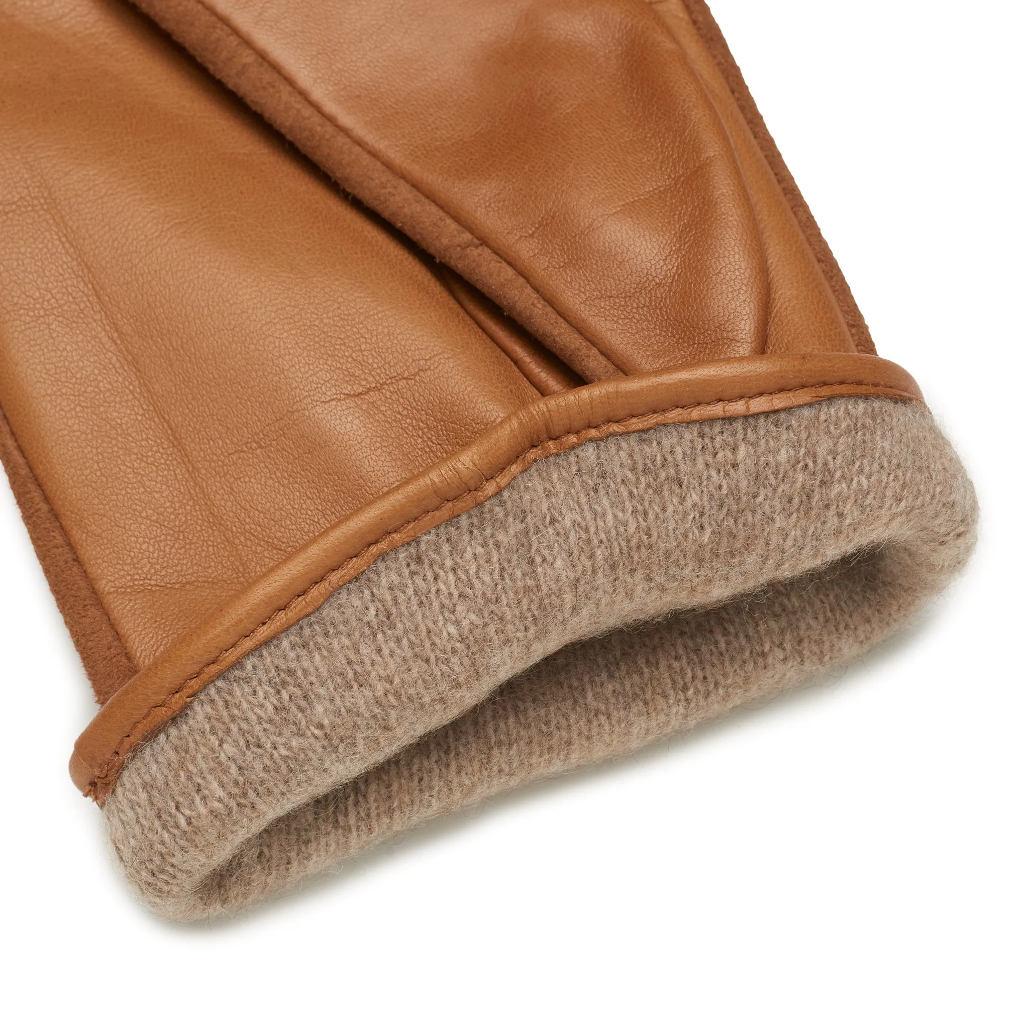 Sassari Camel Leather Gloves