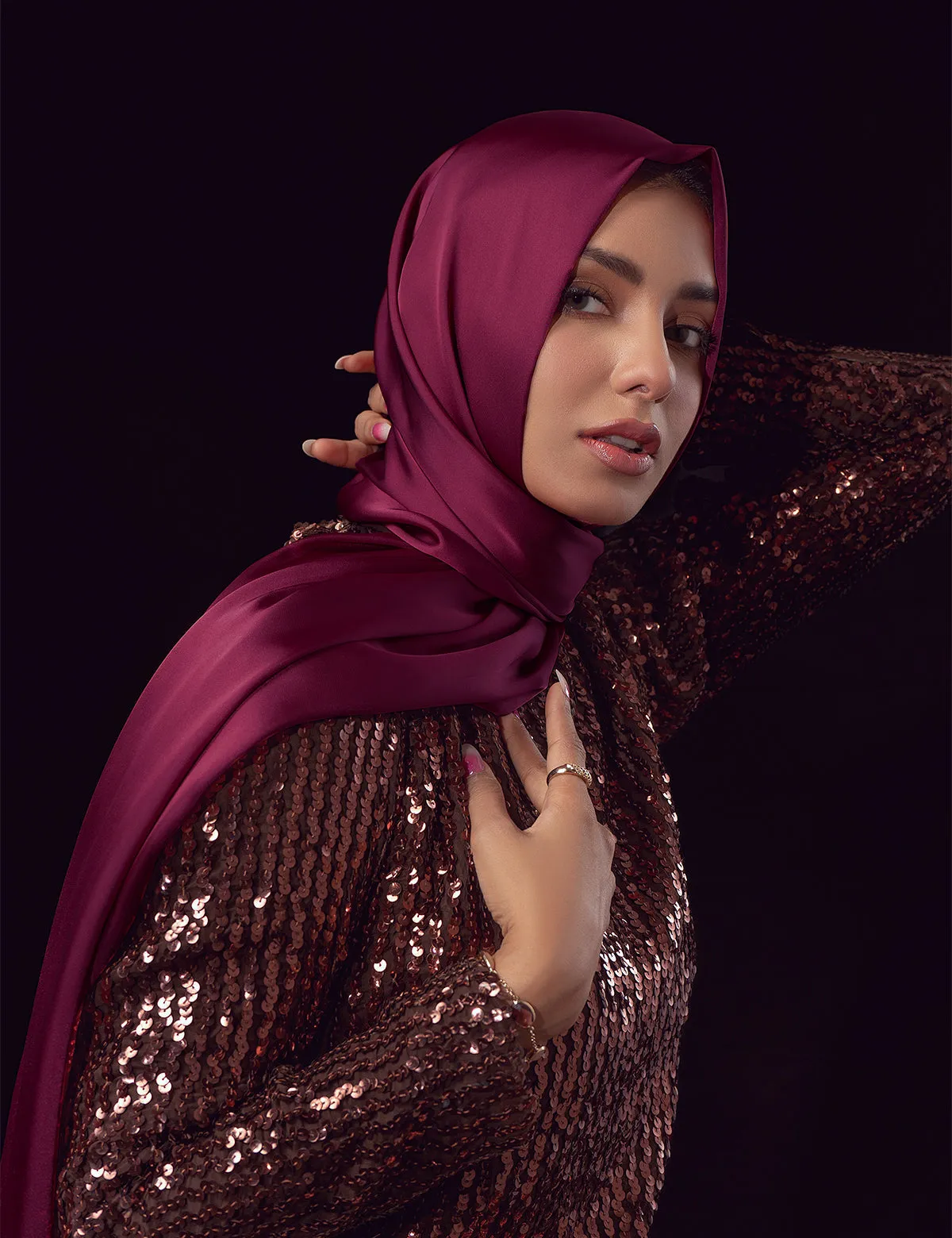 Satin Silk - Maroon