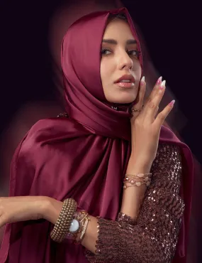 Satin Silk - Maroon