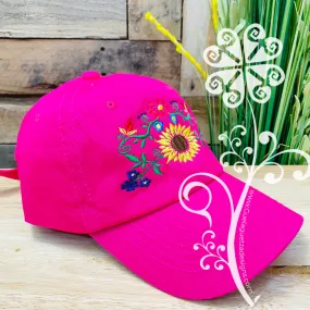 Sunflower Embroider Cap