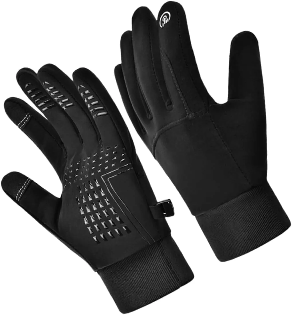 Touchscreen Winter Cycling Gloves Men's Women's Warm Waterproof Gloves Hand Warmer for Outdoor Riding