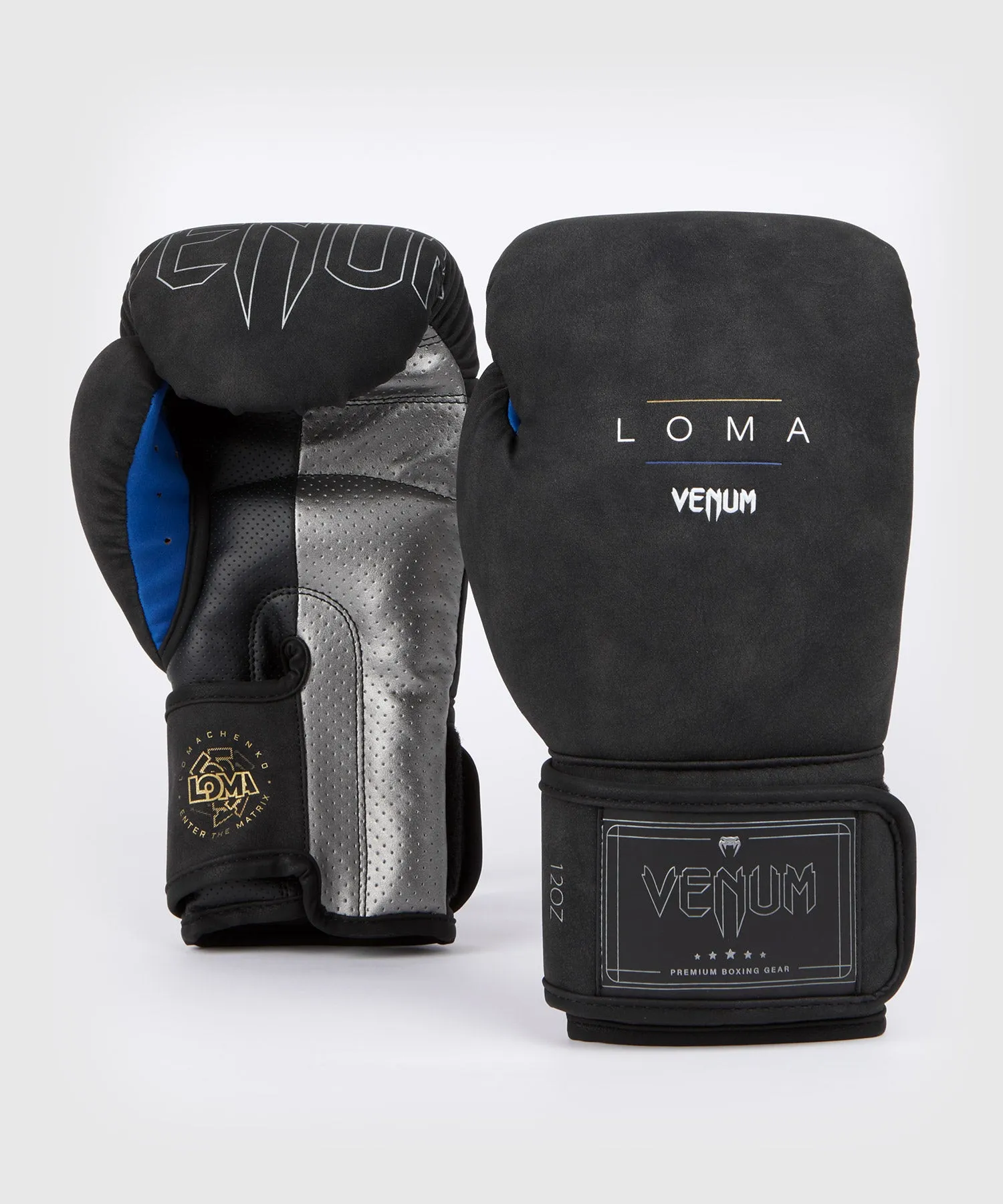 Venum Loma Classic Boxing Gloves - Black/Blue