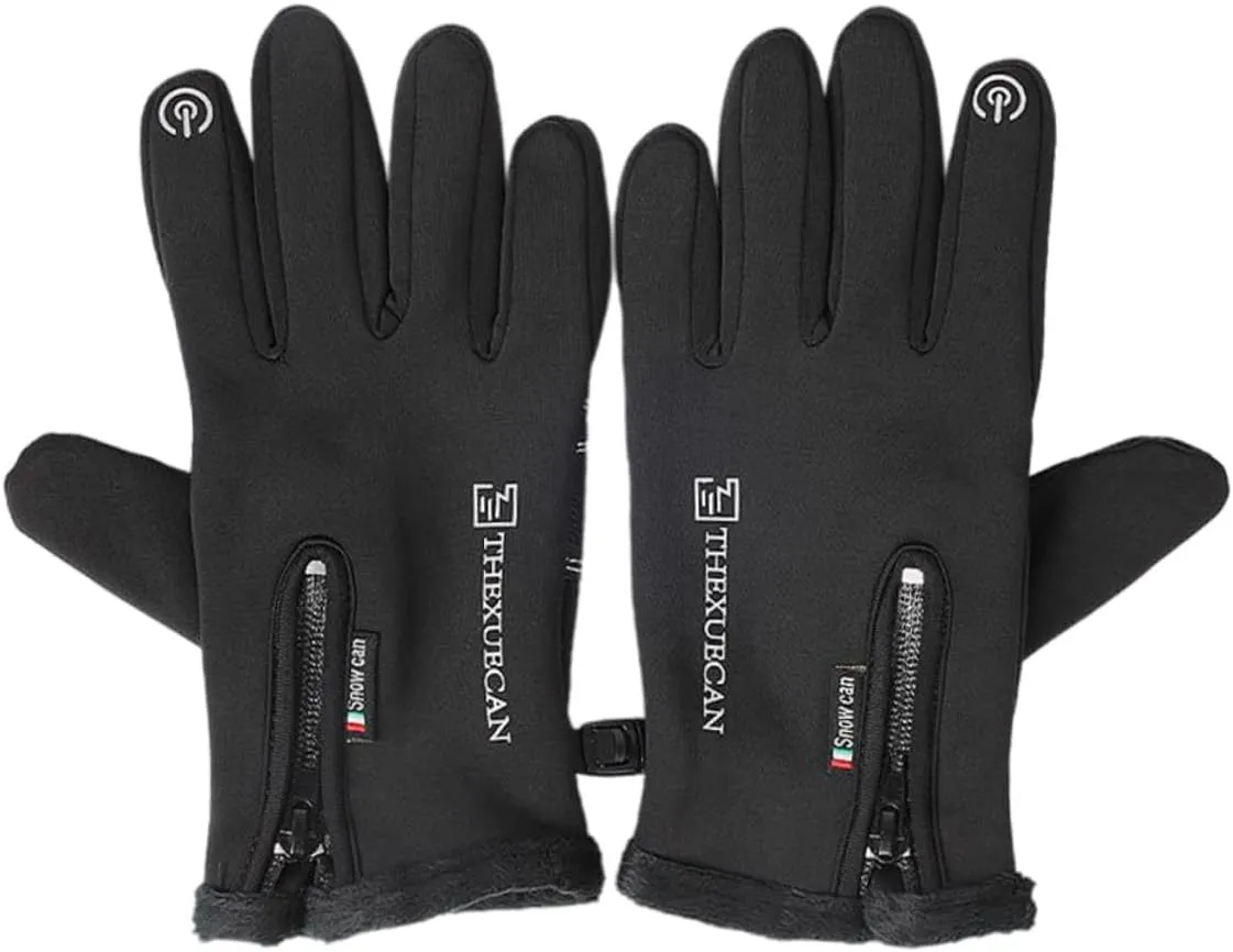 Warm Touchscreen Gloves Utility Half Finger Driving Gloves Waterproof Anti-Skid Sports Accessory