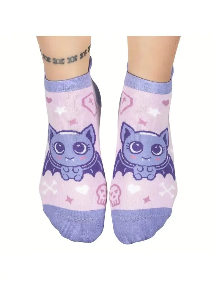 Widdle Bat Ankle Socks