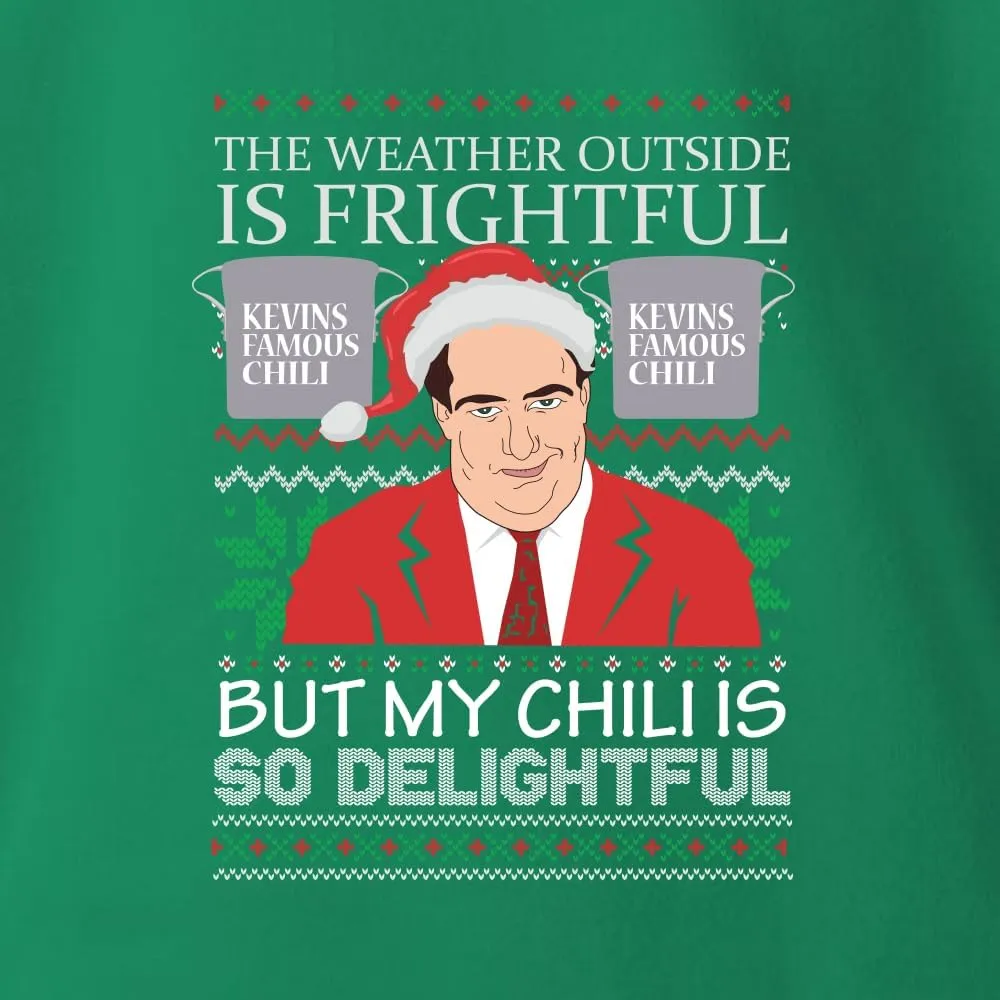 Wild Bobby Kevin's Famous Chili is So Delightful Ugly Christmas Sweater Unisex Crewneck Graphic Sweatshirt