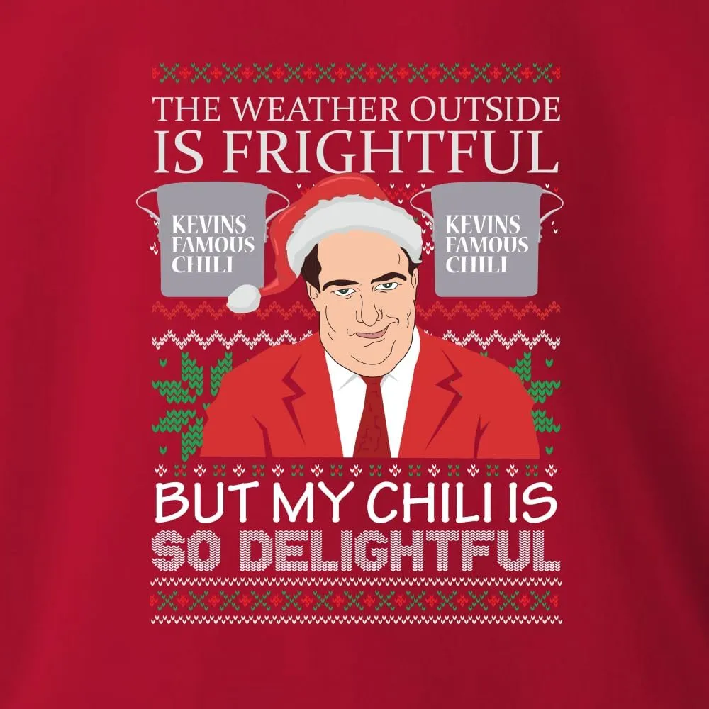 Wild Bobby Kevin's Famous Chili is So Delightful Ugly Christmas Sweater Unisex Crewneck Graphic Sweatshirt