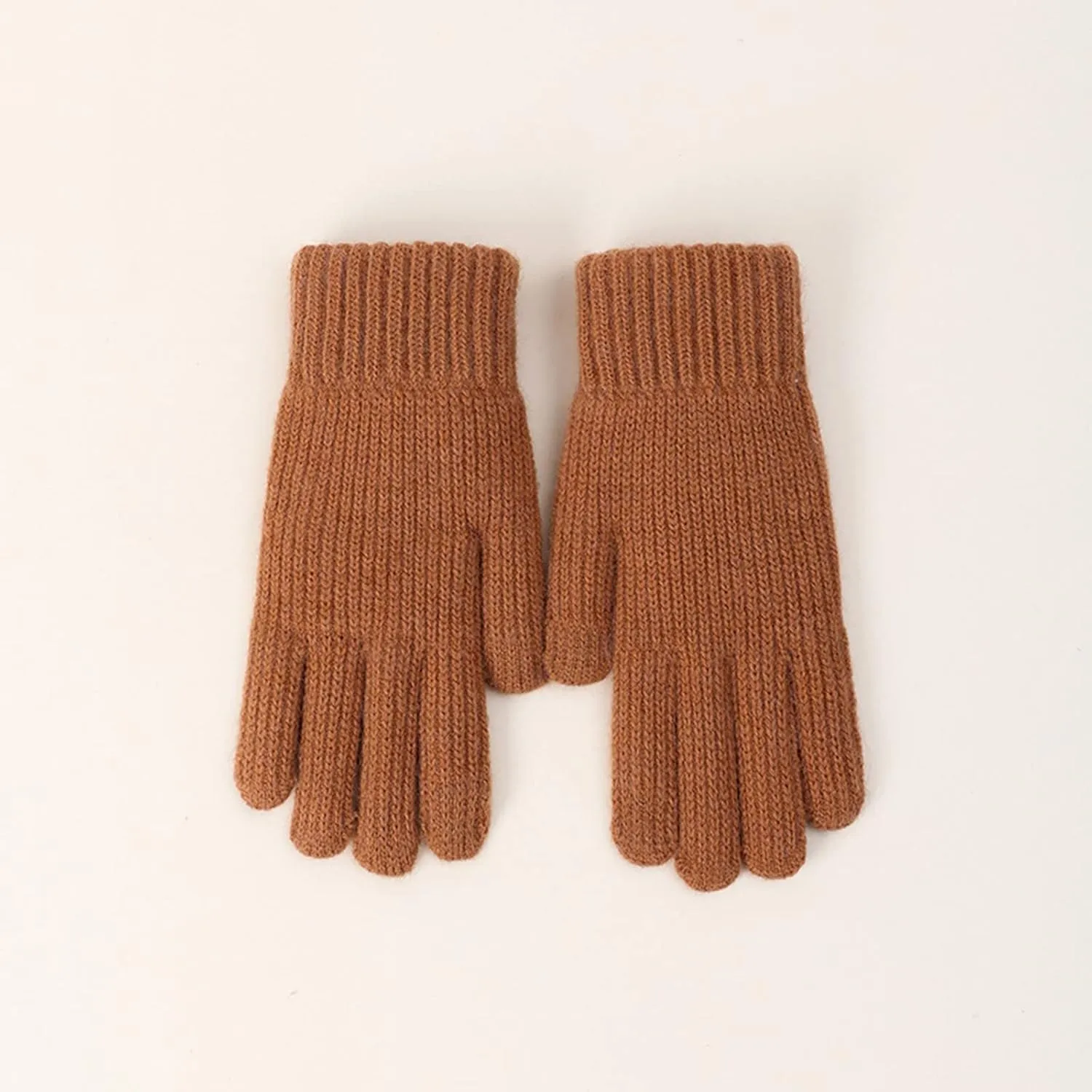 Women's Winter Touchscreen Gloves Warm Fleece Lined Knit Gloves Elastic Cuff Winter Gloves for Texting