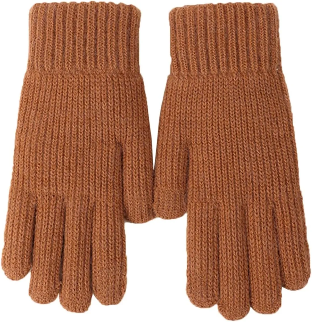 Women's Winter Touchscreen Gloves Warm Fleece Lined Knit Gloves Elastic Cuff Winter Gloves for Texting